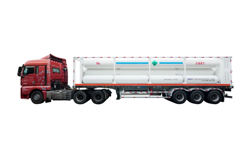 Remolques de tubos y patines para gases raros y otros gases industriales