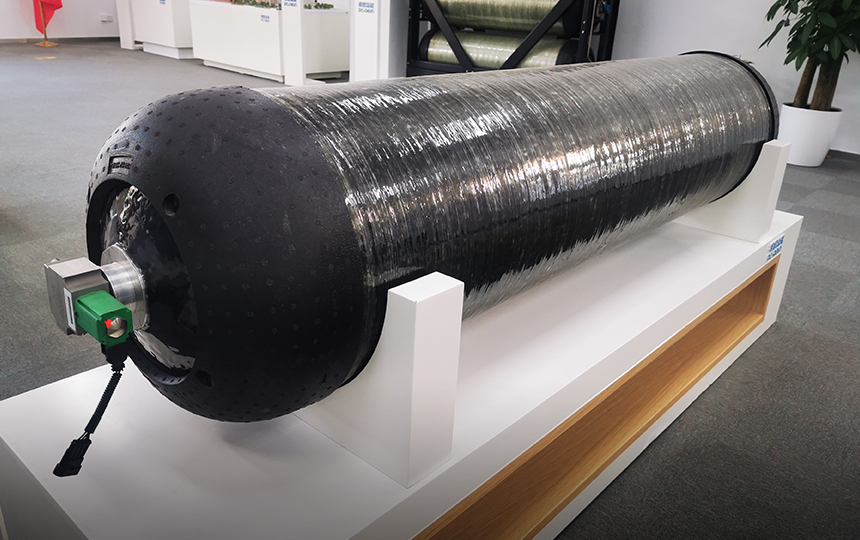 Sistema de suministro de hidr&oacute;geno a bordo (cilindro de almacenamiento de hidr&oacute;geno tipo IV)