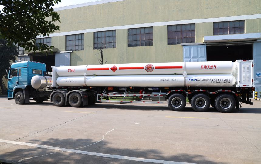 Remolques y patines de tubos de GNC (Tipo I)