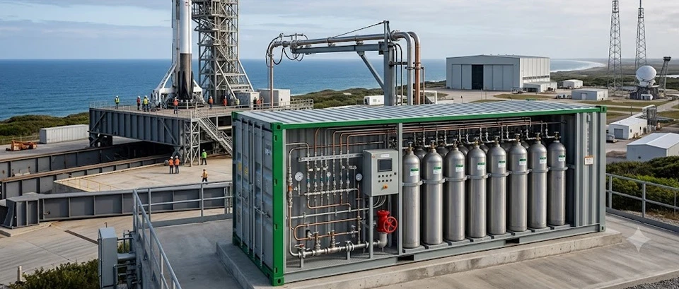 Rein High-Pressure Nitrogen Storage System Supports Historic Offshore Rocket Recovery Mission